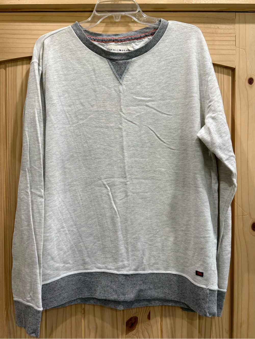 The Normal Brand Men's Gray Long Sleeve Crewneck Sweatshirt Size L